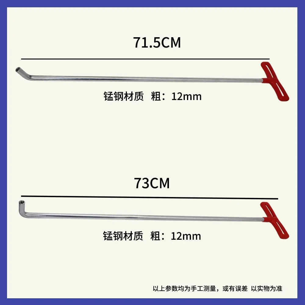 BEST STABLE Car Depression Repair Tool Manganese Steel Hook Combination Set Convex Dent Top Bar Repair Hail Pit Free Sheet Metal