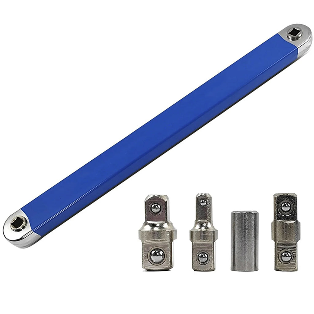 Ratchet Torque Extension Wrench Tight Spaces Extension Tool with 1/2" 1/4" and 3/8" Drive Adapters Universal Dynamics Hand Tools CM World