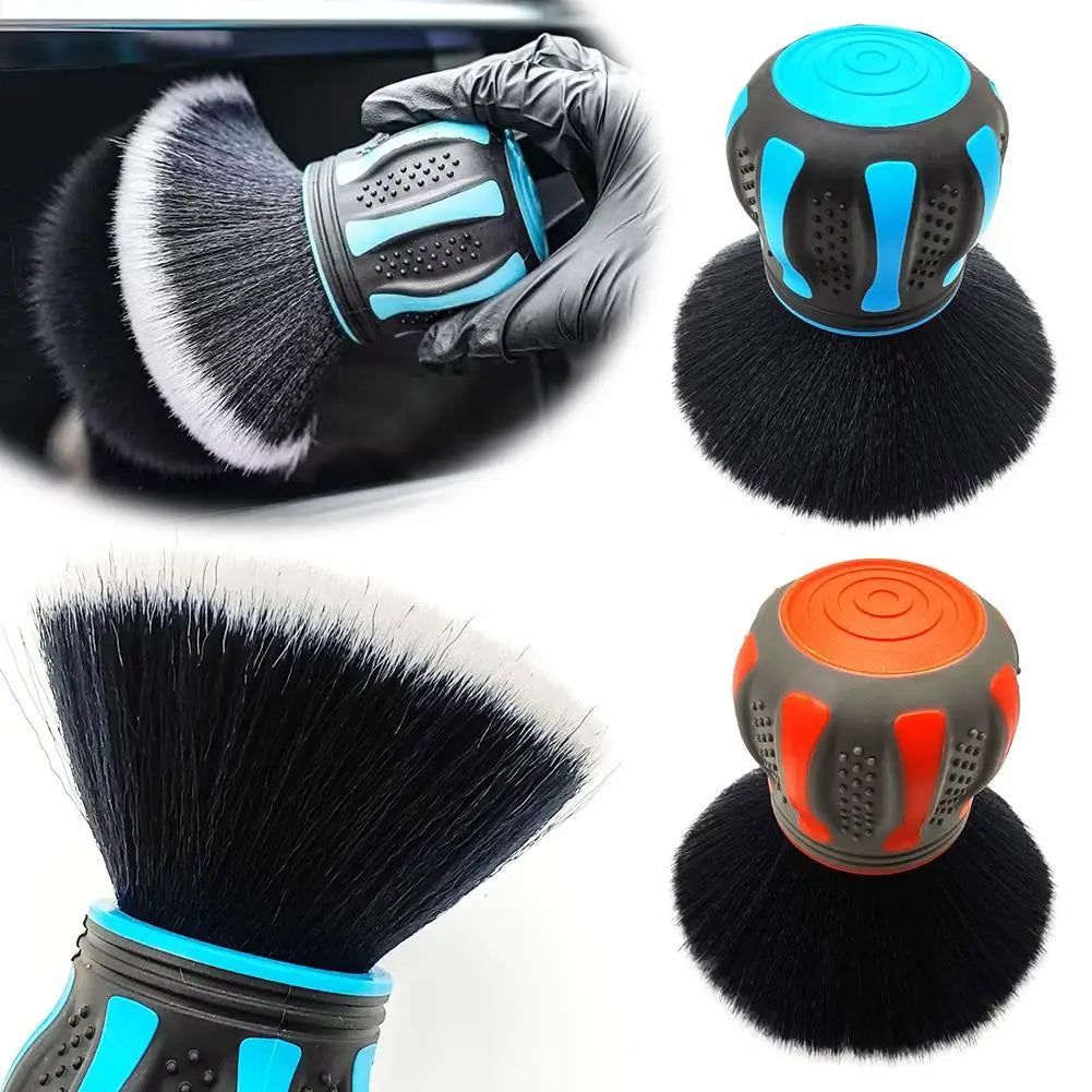 Car Detailing Brushes With Storage Rack Covers Soft Bristles Auto Interior Dust Cleaner Car Detail Brush Cleaning Detail Tool
