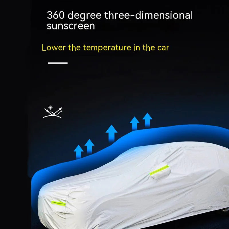 For  Tesla model y Outdoor Protection Full Car Covers Snow Cover Sunshade Waterproof Dustproof Exterior Car cover protection Car Mobile World