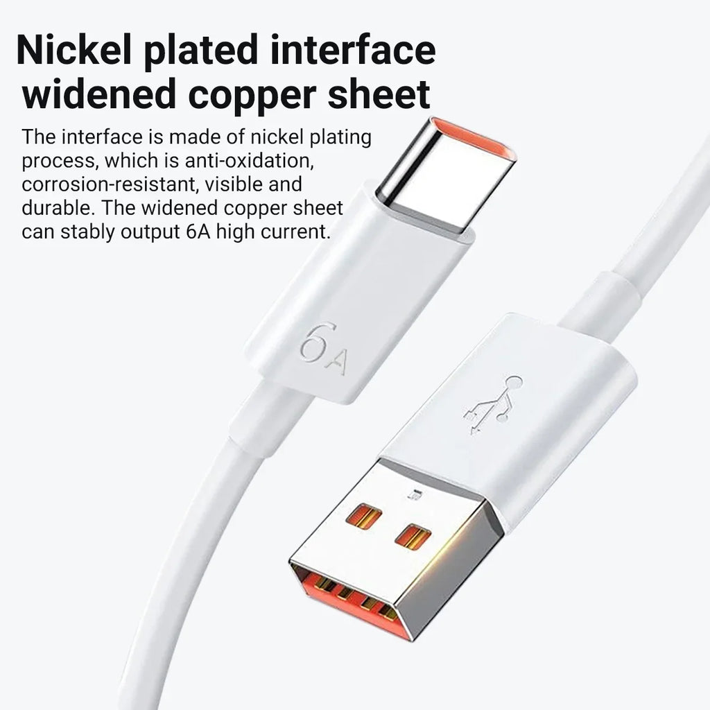 6A 66W Super Fast EU Wall Charger For Huawei Mate 40 50 60 P50 Nova 8 9 10 Honor 90 100 X7 X8 X9 Magic Type C Charging USB Cable Car Mobile World