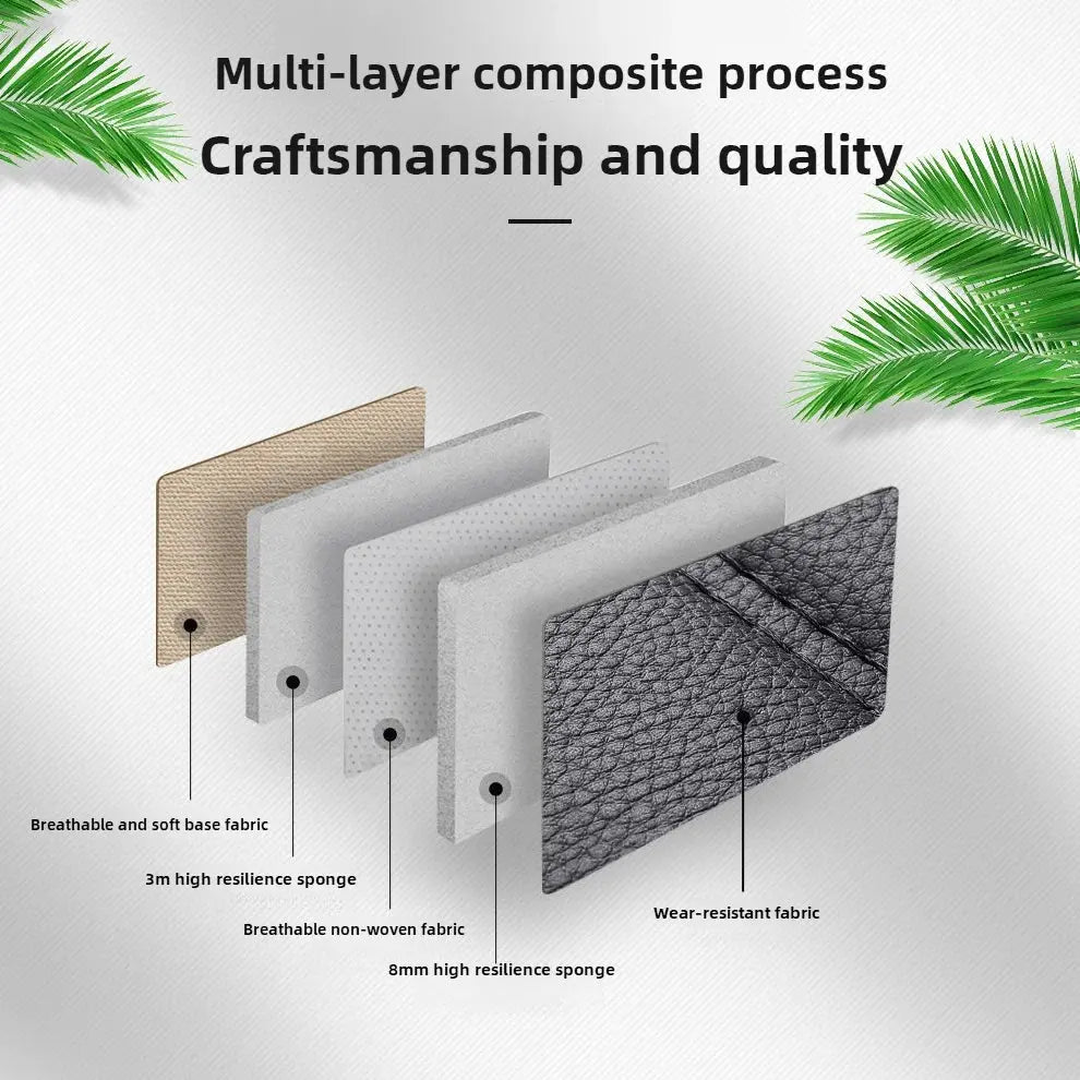 Luxurious PU leather car seat cover, 3D wing & fixed lumbar support - Soft, comfortable and durable, suitable for most Car CM World