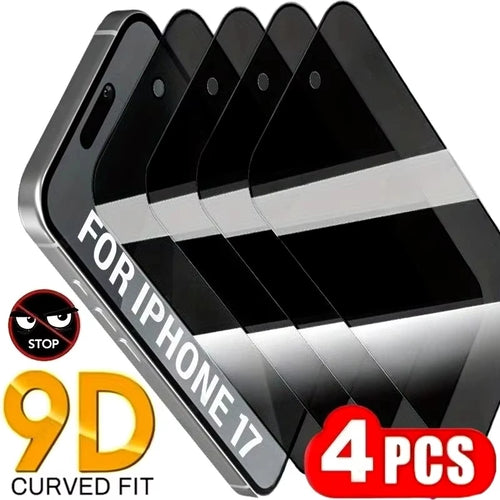 1-4Pcs For iPhone 17 Pro Max Anti-Spy Tempered Glass iPhone 17 17Pro 17Air Privacy Screen Protector explosion-proof Glass Films Car Mobile World