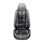 1pc Car Front Driver Seat Cover Premium PU Leather Auto Seat Cushion Full Wrap Protection Non-Slip Seat Cover