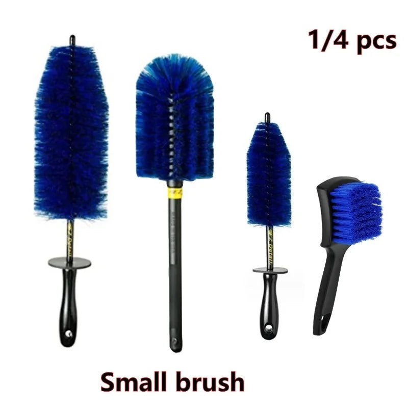 1/4PCS motorcycle and car cleaning tool multifunctional cleaning tire cleaning detail brush car wash brush finefiber