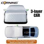 3/5-Layer Thicken Car Snow Cover Car Windshield Hood Protection Cover Snowproof Anti-Frost Sunshade Protector Winter Auto Parts Car Mobile World