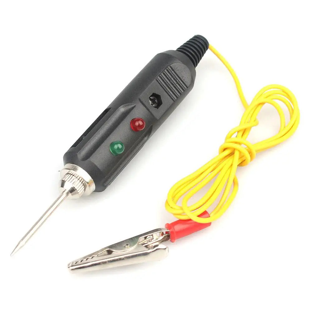 Car Voltage Detector Pen Dual Color LED Indicator Light Buzzer Beep Auto Circuit Tester High Precision