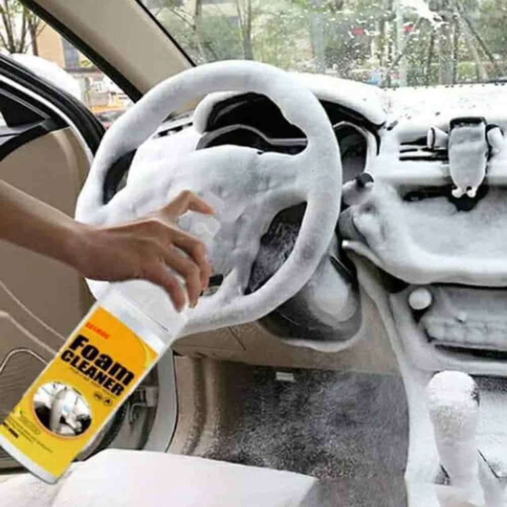 Multifunctional Foam Cleaner Car Interior Stain Removal and Cleaning Leather Seat Foam Cleaner Spray Foam Maintenance Wash Car