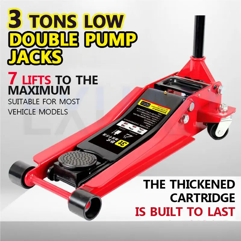 Auto Repair Shop Small Car Truck Tire Changing Tool Car Lifting Jack 2T/2.5T/3T Horizontal Hydraulic Lifting Jack 4S Shop Lifter