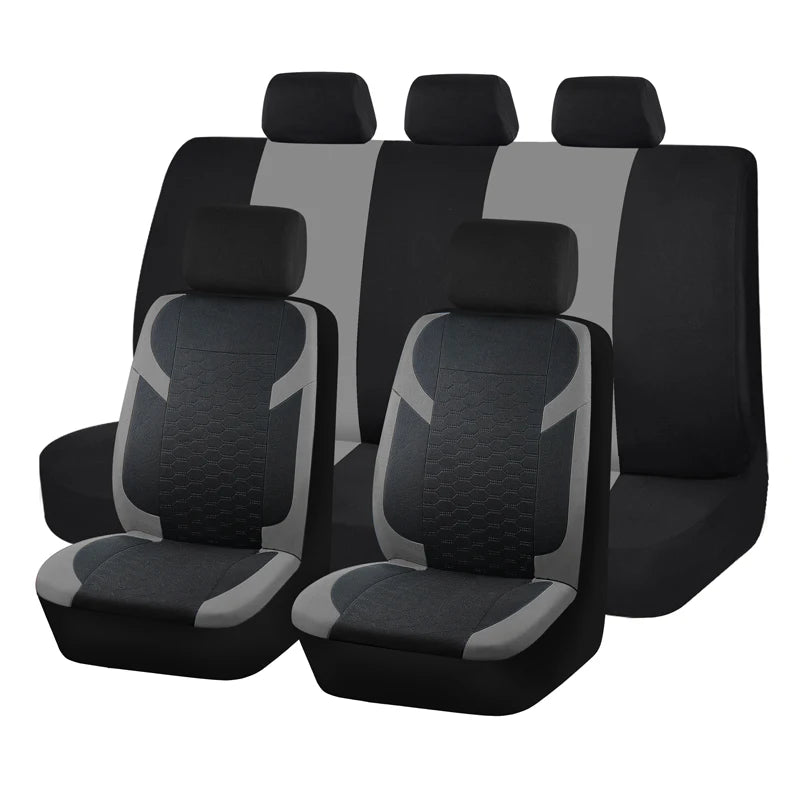 AUTOPLUS Blue Universal Seat Car Cover Black Diamond Fabric Lattice Car Accessories Interior Fit Most Car SUV Van Seat Protector