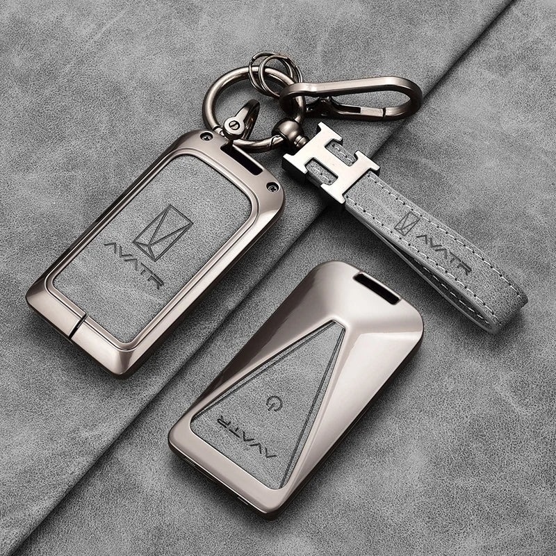 For AVATR 07 06 11 12 Zinc Alloy Key Cover Key TPU Anti-Scratch Key Case Protector Cover Premium Keychain Buckle Car Accessories