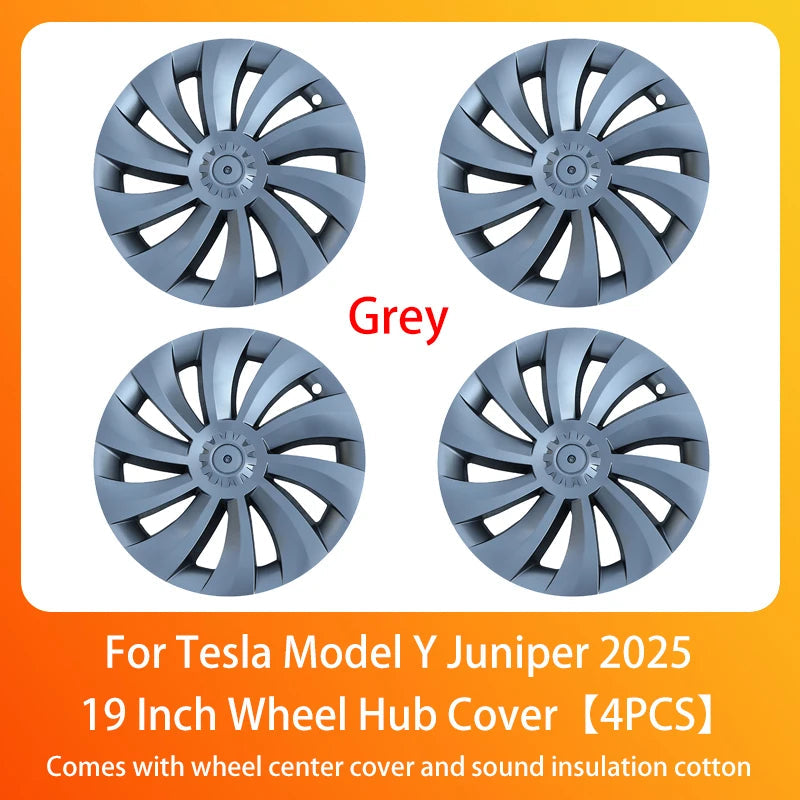 Wheel Hub Cap For Tesla Model Y Juniper 2025+ Car Replacement Wheel Cap 19 Inch Performance Automobile Hubcap Cover Accessories CM World