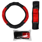Universal 37-38cm PU Leather Bling Car Steering Wheel Cover Rhinestone Elastic Steering-Wheel Covers Auto Interior Accessorie