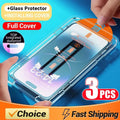 Oleophobic Coating Dust Free Screen Protector For iPhone 17 Pro Max 16 15 13 11 12 14 Pro Max SE 7 8 XR Easy Installation Glass Car Mobile World