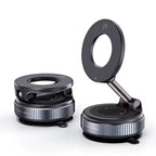 Magnetic Car Phone Holder Foldable Design 360 °     Adjustable Vacuum Mount for Car/Desk/Bathroom/Universal Use CM World