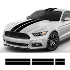 Car Stickers Auto Hood Bonent Roof Tail Decor Decal For Ford Mustang GT500 GT350 GT Graphics Stripes Kit Vinyl Tuning Cover