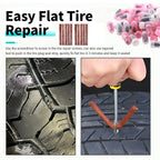 Car Tire Plug Kit, Essential Car Emergency Flat Tire Repair Kit, Professional Tubeless Tires Patch Kits for Cars