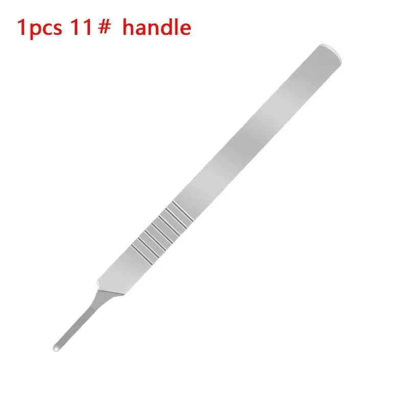 Carbon Steel Carving Metal Scalpel Knife Handle Blades Number 11 23 Surgical Medical Practicing Cutting Sculpting Repairing Tool CM World