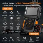 D50 OBD2 Scanner Car and Truck Code Reader Heavy Duty HD Diesel Diagnostic Scan Tool 2 in 1 Auto Clear Check Engine Fault Light