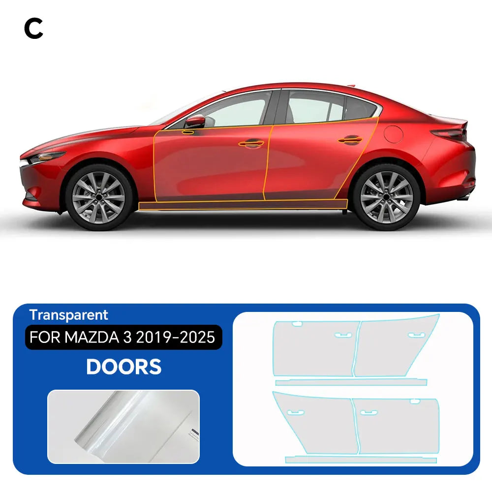For Mazda CX-5 2022-2025 Premium Full Car Precut Paint Protection Film Anti-Scratch UV Protection Invisible Car Wrap Film Car Mobile World