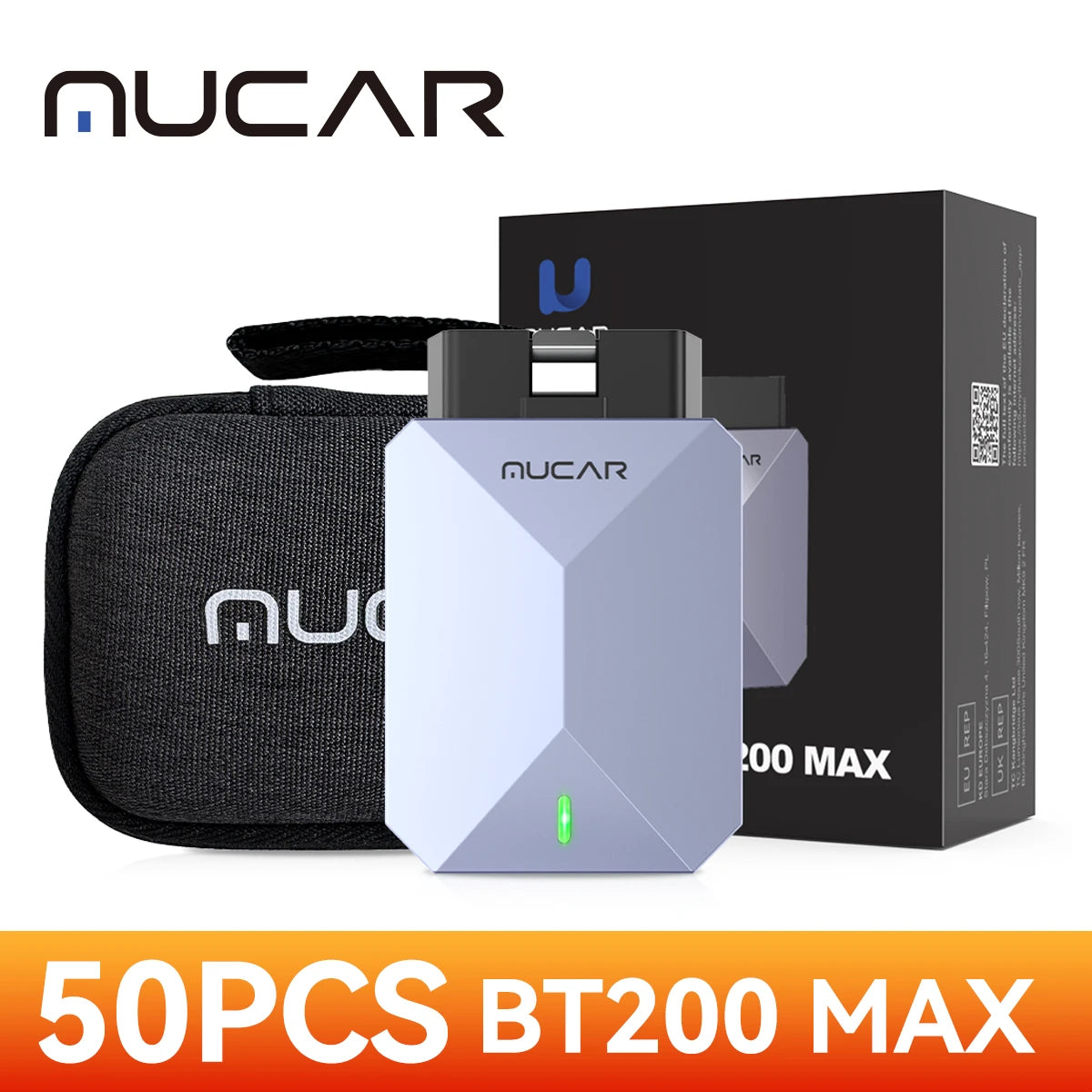 MUCAR BT200 MAX Lifetime Free AI Car Diagnostic Tool CANFD All System Diagnosis scanner 15 Reset Bi-Directional OBD2 Code Reader Car Mobile World