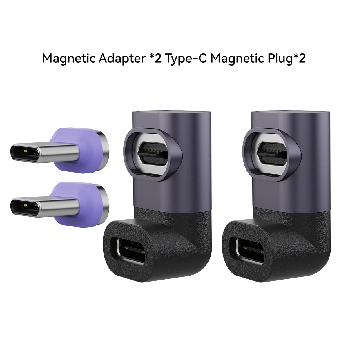 PD 240W Type-C Magnetic Adapter PD3.0 Fast Charging Right Angle USB C Connector Extender for iPhone 16 Macbookair Samsung