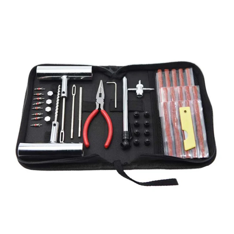 Motorcycle Tire Repair Kit car Puncture Plug Tools Tyre Puncture Emergency for Tire Strips Stirring Glue Repair Tool Kit CM World