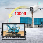 Lastbus Tower Crane 10.1" IPS Screen DVR Monitor Split 2 Screen  Wireless Camera 30x Optical Zoom For Tower Crane Lift Excavator Car Mobile World