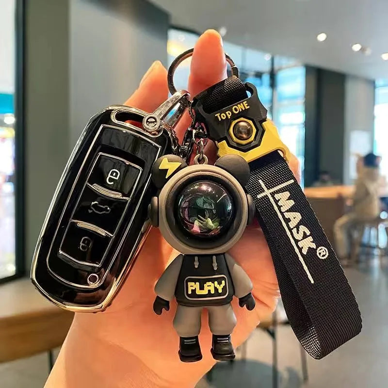 TPU For Geely Car Key Case Cover with Keychain Holder for Geely Emgrand 7 GX3 Atlas GS NL3 Gili Emgrand 7 EX7 GT GC9 Protector