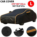 All Weather Waterproof Car Cover Heavy Duty Full Coverage Protection from Rain Sun Snow & Dust for Outdoor Parking & Long Term CM World