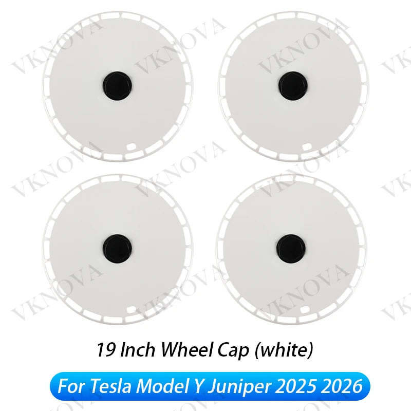 4PCS HubCap 19 Inch Wheel Caps Automobile Performance Replacement Hub Cap Full Rim Cover Accessories For Tesla Model Y Juniper CM World