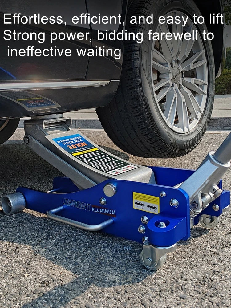 Horizontal hydraulic jack tire changing auto repair tool small car SUV off-road vehicle aluminum iron jack