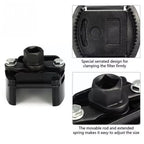 Universal Adjustable Two-Jaws Oil Filter Wrench 60-80mm Steel Remover Fuel Cast Black for Auto Car Motorcycle Maintenance Car Mobile World