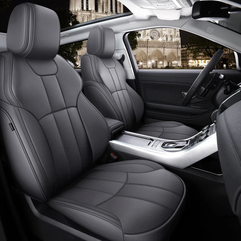 Custom Fit Car Seat Cover Full Set Specific For Land Rover Range Rover Velar Evoque Sport Discovery 3 4 5 Defender Seat Cover CM World