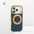 Magnetic Hit Color Honeycomb Grid Mesh For Magsafe Case For iPhone 16 17 18 Pro Max 15 14 13 Bracket Armor Shockproof