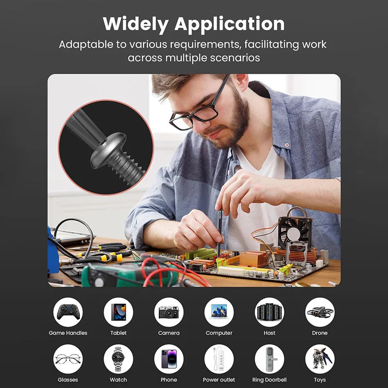 Precision Screwdriver Set Screwdriver Kit Bits Magnetic Repair Tool for Glasses Watches  PC Computer Camera Mobile Phone Repair CM World