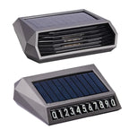 Solar Powered Car Mounted Air Purifier For Car Use Odor Removal Parking License Plate Ozone Generator For Disinfection Car Mobile World