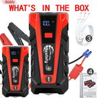 Bestely 12V 99800mAh 3000A Car Jump Starter Car Battery Starters Portable Power Bank 12V Starting Device Petrol Diesel Car
