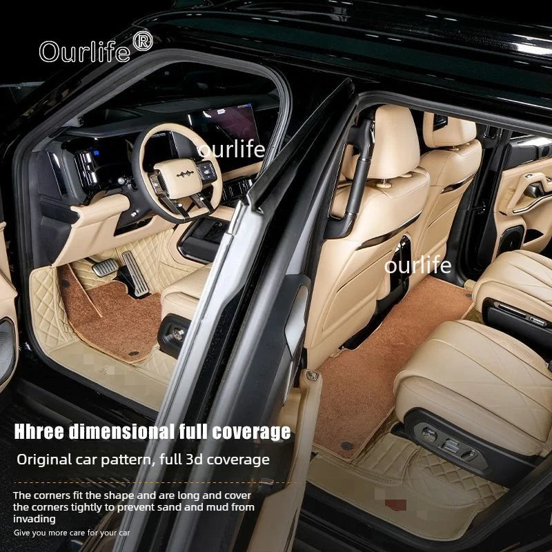 RHD LHD Car Floor Mats For Leopard 8 Denza B8 2026 Custom Auto Foot Pad Automobile Carpet Cover Interior Accessories