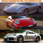 Waterproof Car Cover for 1998-2023 Porsche 911 All Weather Full Car Covers With Zipper Door for Snow Rain Dust Hail Protection