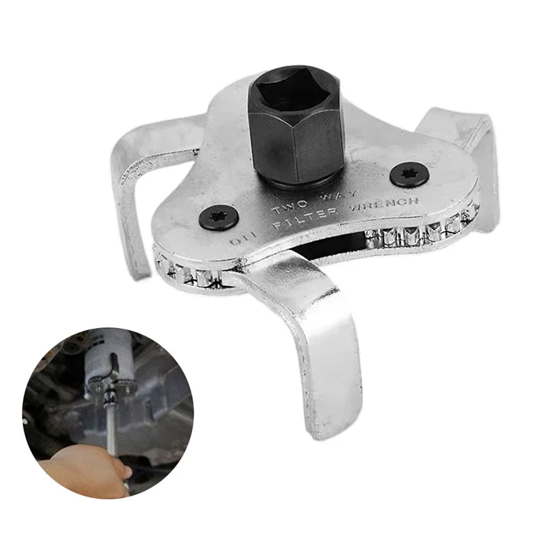 New Oil Filter Wrench Tool For Auto Car Repair Adjustable Two Way Oil Filter Removal Key Auto Car Repairing Tools 60-120MM