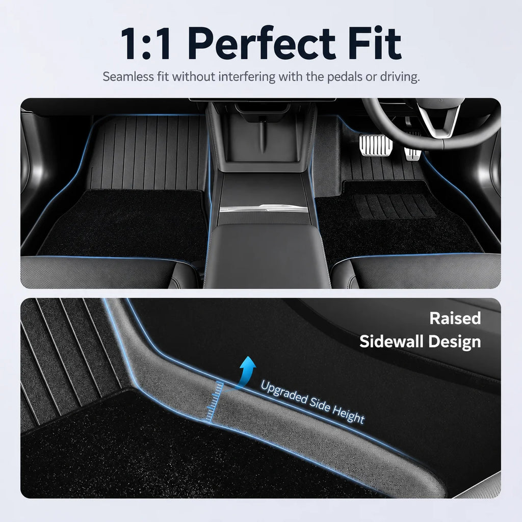RHD Car Floor Mats For Tesla Model YL Launch2026 Luggage Mat Set Four Seasons Waterproof Anti-slip Trunk Mat Model YL Floor Mats