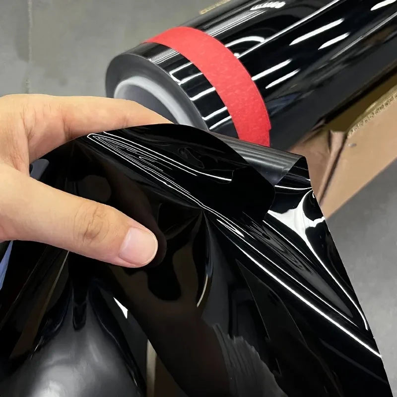 7.5mil 50CM/152CM TPU Super Bright Black Car Cover PPF Vinyl Wrap Sticker Car Self-healing Paint Protection Film For A7/A5/Q5