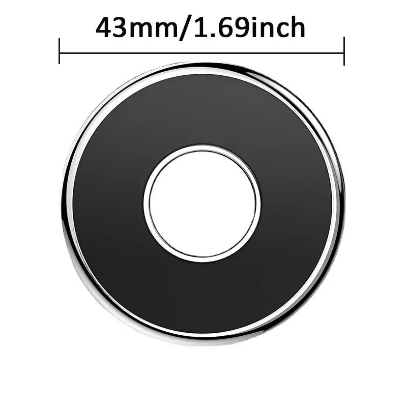 Round Car Mounted Magnetic Bracket , Easy To Stick, Not Fall Off, Compatible with All Smartphones CM World