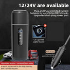 Electric Kettle 12V24V Portable Car Heating Cup 500ml Travel Heating Touch Screen Intelligent Adjustable Temperature Thermal Cup CM World