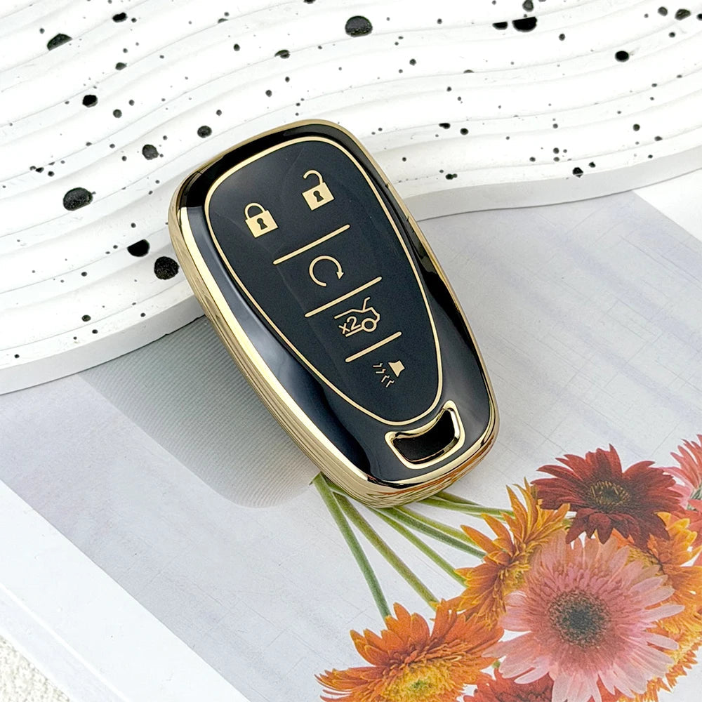 TPU Car Key Fob Cover Case for Chevrolet 2017-2019 Chevy Malibu Camaro Cruze Traverse Sonic Volt Bolt Equinox Spark Blazer Onix CM World