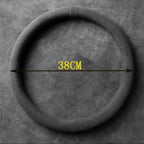 Suede Cover for All Seasons Car Steering Wheel Cover Ultra-thin Non-slip D-shaped Round Breathable Auto Steering Wheel Protector CM World