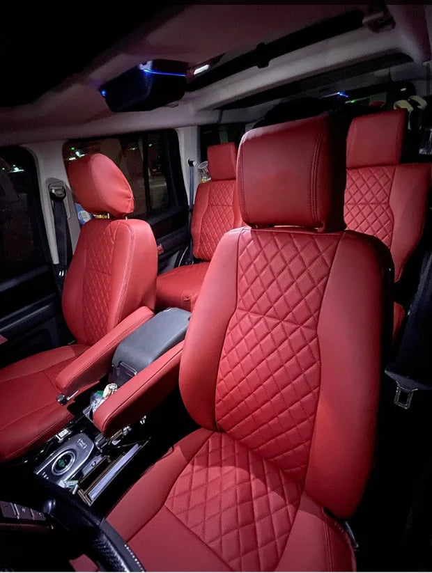Custom Fit Car Seat Cover Full Set Specific For Land Rover Range Rover Velar Evoque Sport Discovery 3 4 5 Defender Seat Cover CM World