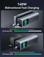 Vention 140W Power Bank 27000mAh PD3.1 Fast Charging for iPhone 17 16 Samsung S25 S24 Portable Powerbank for Laptops Macbook Pro Car Mobile World