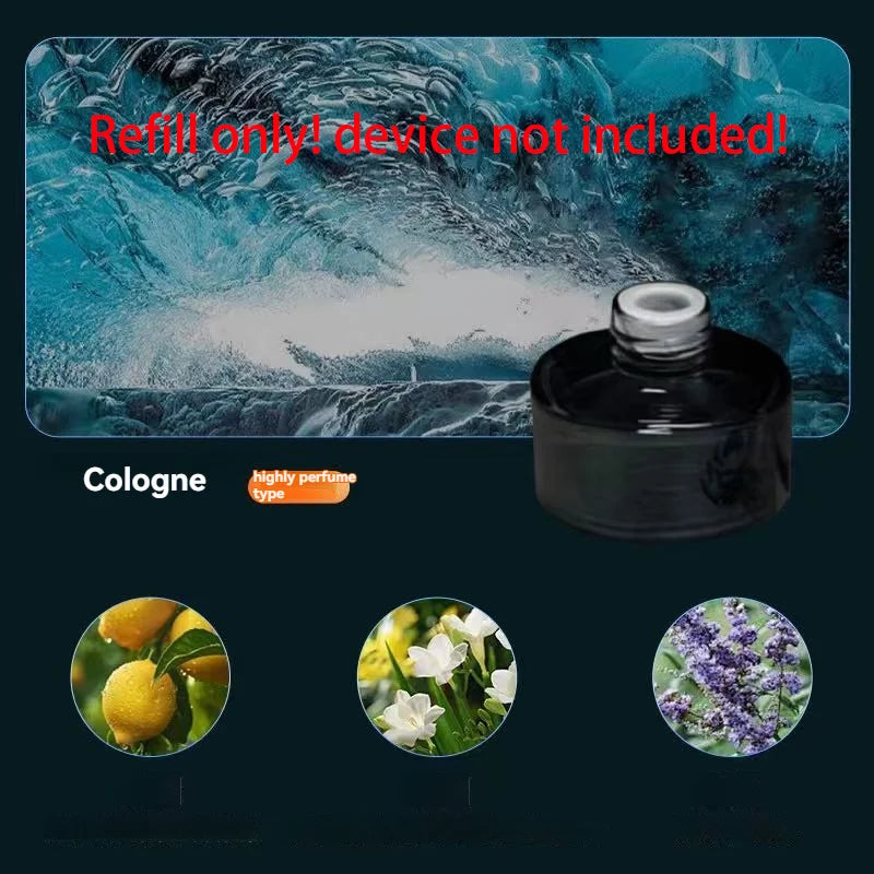 Smart Car Air Freshener Rechargeable Car Aroma Diffuser Cloud Mist with RGB Light for Automotive Interior CM World